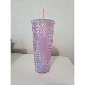 Sakura Iridescent Pink Studded Cold Cup Tumbler - China Starbucks 2020 Exclusive
